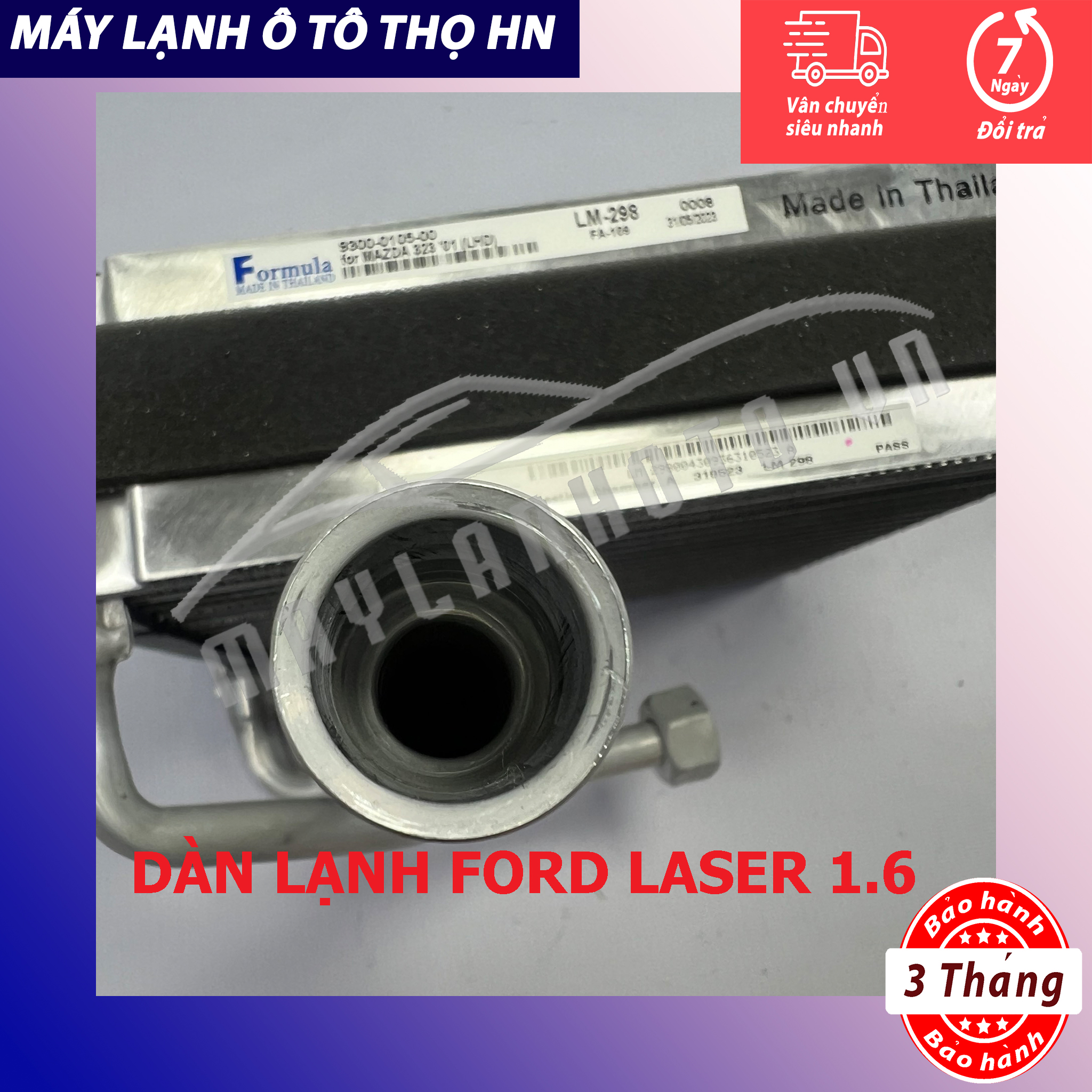 Dàn lạnh Mazda 323 - Ford Laser 1.6 1998 1999 2000 2001 2002 Hàng xịn Thái Lan 98 99 00 01 02