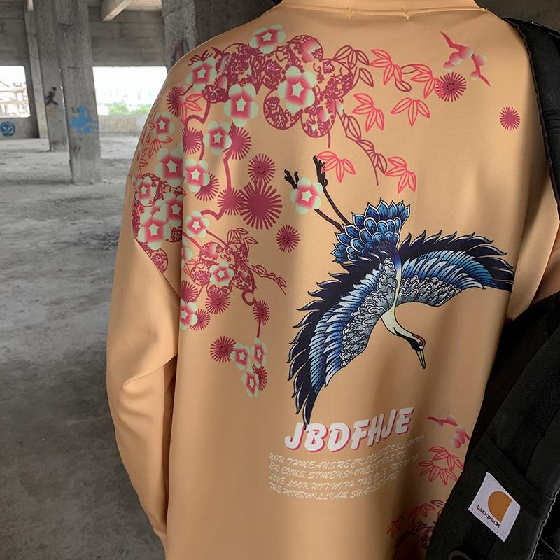 Áo nam Tay Dài In Hoa Thời Trang 3 Màu