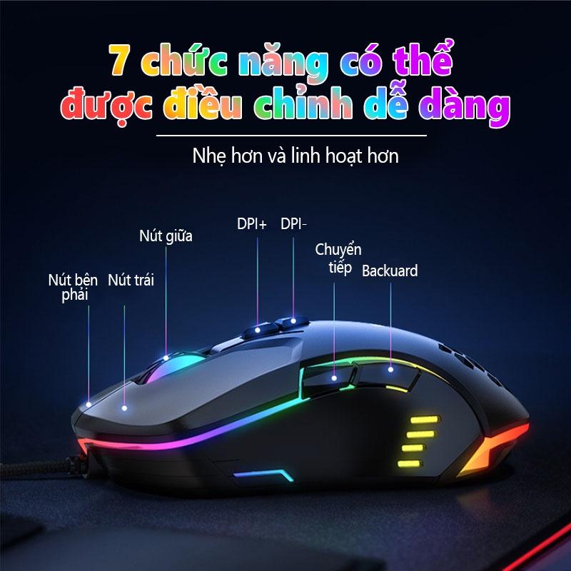 ONIKUMA CW902 Chuột Chơi Game Có Dây Chuột Quang RGB Với Ánh Sáng Đầy Màu Sắc cho máy tính xách tay/PC [Hàng chính hãng]