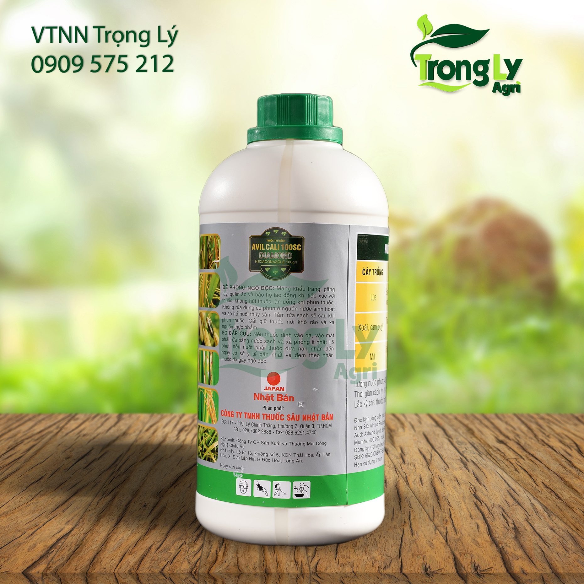 AVIL CALI 100SC DIAMOND - Quản lý Nấm Bệnh phổ rộng, Thán Thư, Đạo Ôn, Khô Vằn, Cháy bìa lá, Rỉ sắt