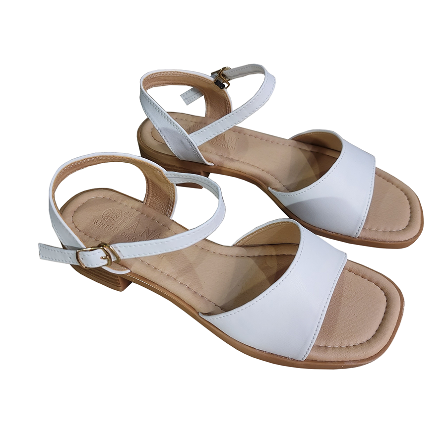 Giày Sandal Nữ Cao Gót HÀ NAM Da Bò Thật Thời Trang Cao Cấp 3cm DNU2179