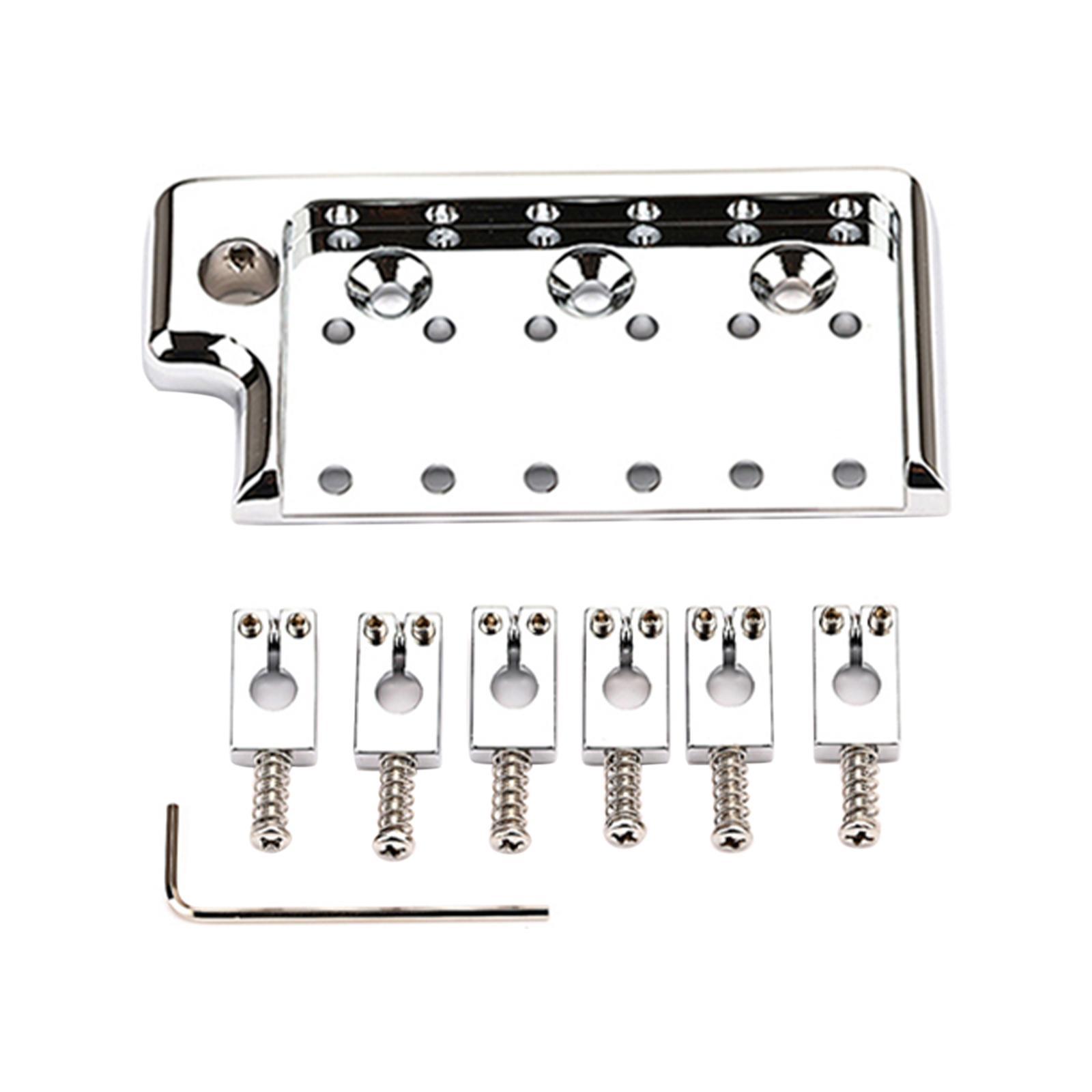 Professional Guitar Bridge Plate with Wrench Accessories for Electric Guitar