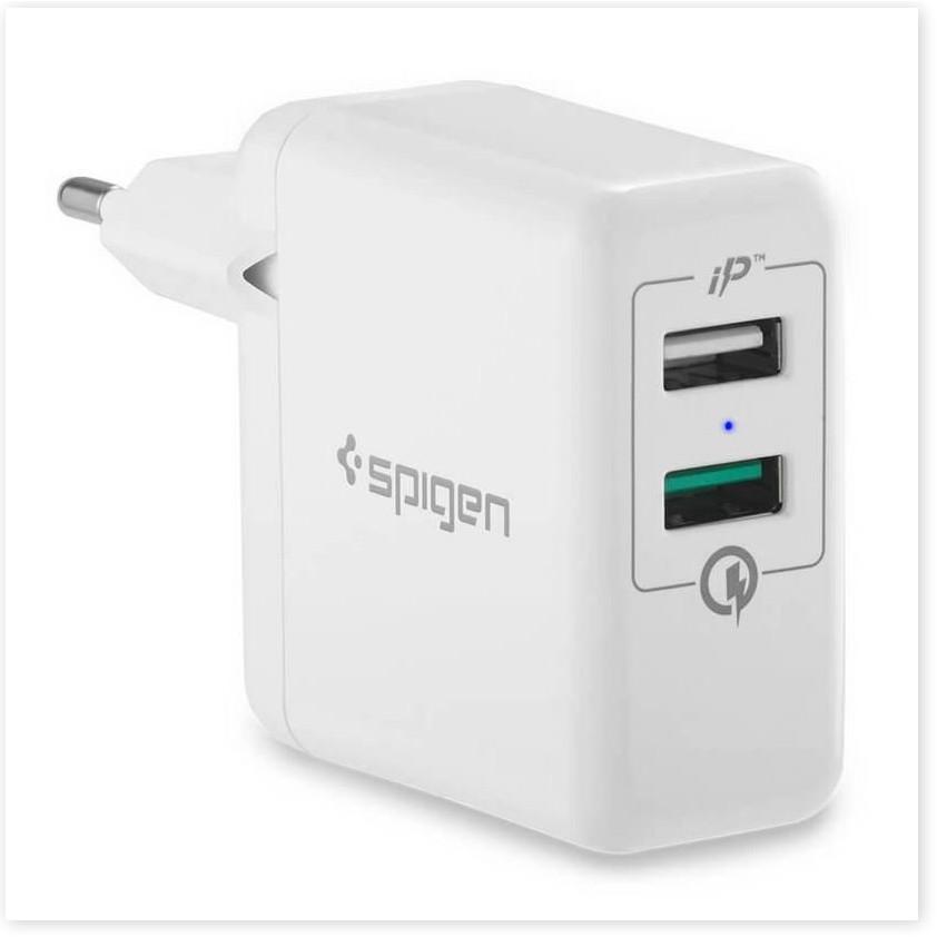 Củ Sạc Nhanh Spigen Quick Charge Wall Charger - Hàng Chính Hãng