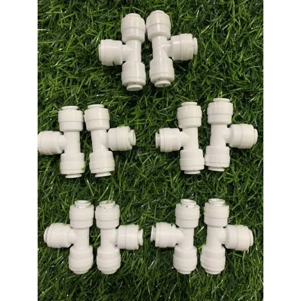 T Nối Nhanh 3 Đầu Ra Dây 6mm Hoặc Dây 10mm - Phụ Kiện Máy Lọc Nước