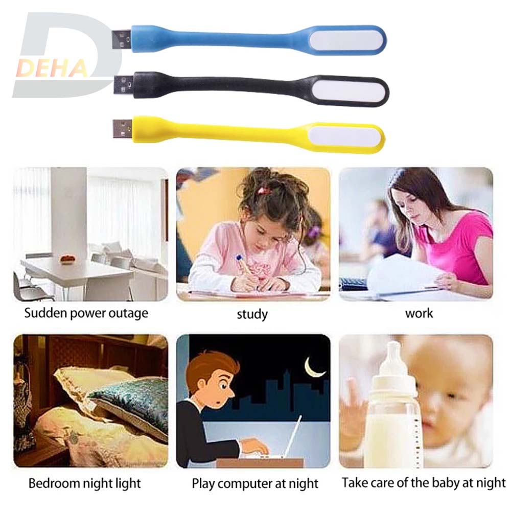 Đèn led mini đầu USB siêu sáng uốn cong linh hoạt, led usb máy tính, ô tô, cắm xe, treo tường, đọc sách, dung làm việc, đèn ngủ, làm việc, chăm sóc trẻ nhỏ ban đêm (Tùy chọn màu)