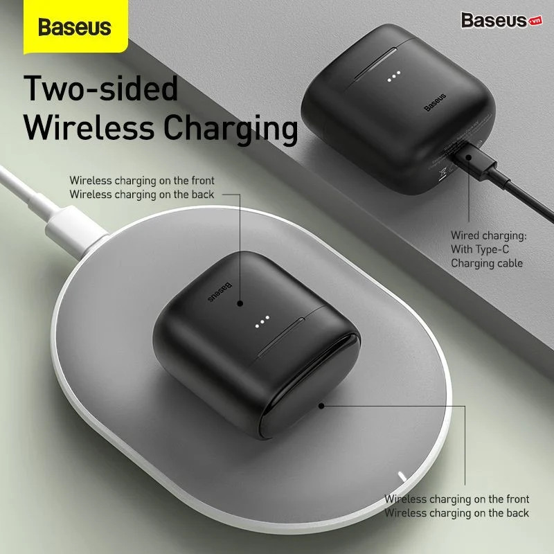 Tai nghe Bluetooth Baseus Encok W06 True Wireless Earphones - hàng chính hãng