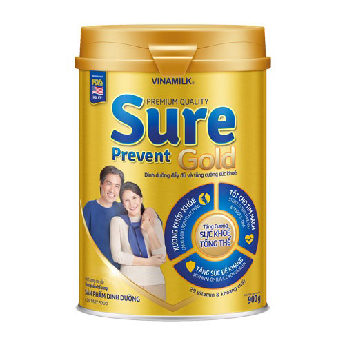 Combo 3 lon Sữa Sure Prevent Gold lon 900g