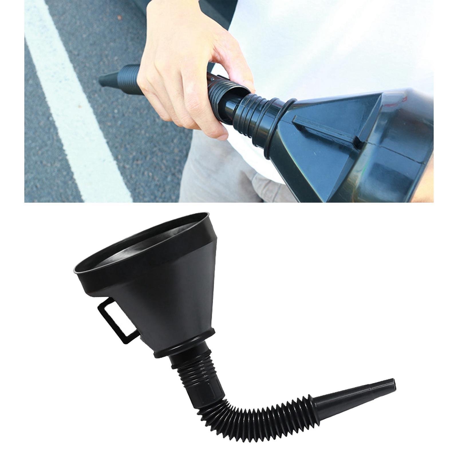 Gasoline Fuel Funnel with Handle Long Flexible Spout Extension Accessory