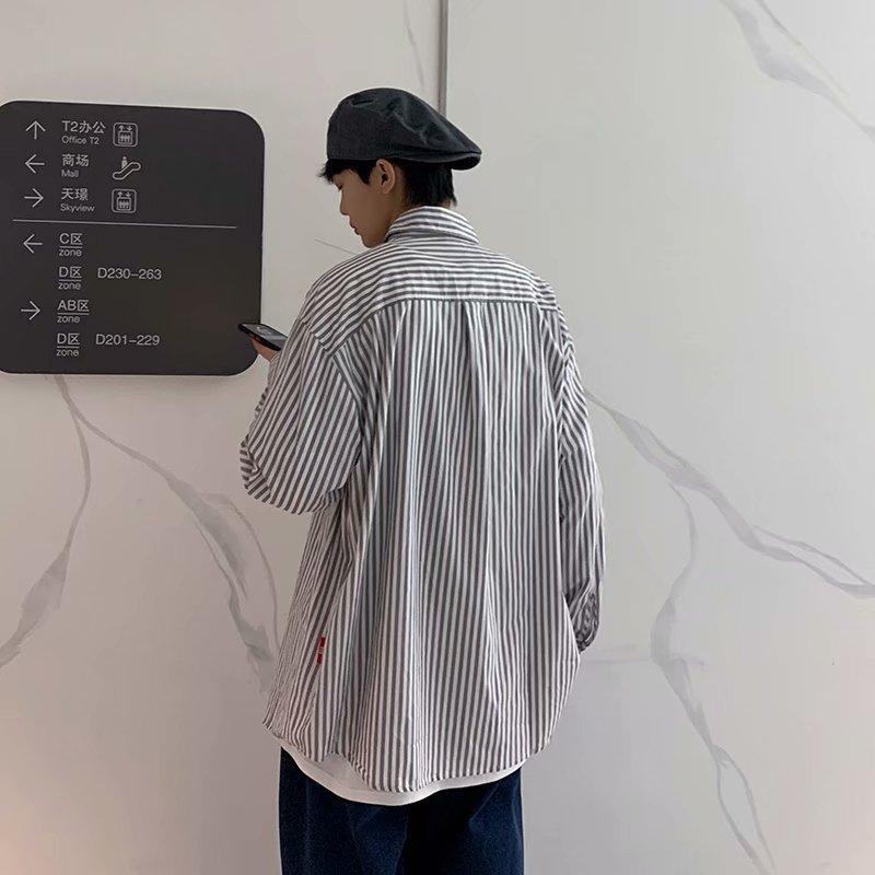 Áo Sơ Mi Kẻ Sọc Thời Trang Hàn Quốc 2021 Size M-3Xl