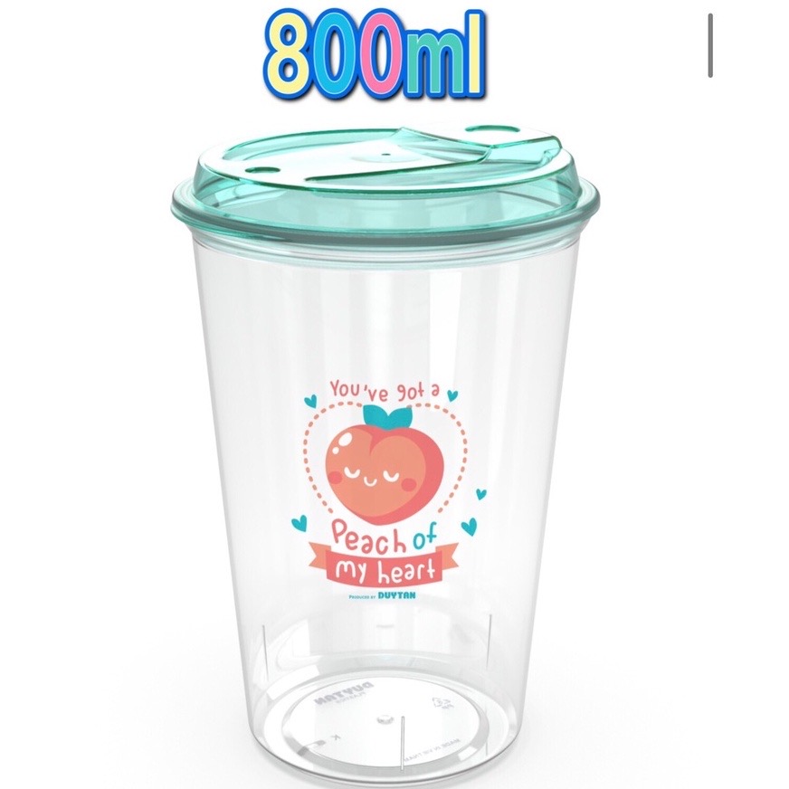 Set 10 ly nhựa trong có nắp đậy an toàn chất lượng