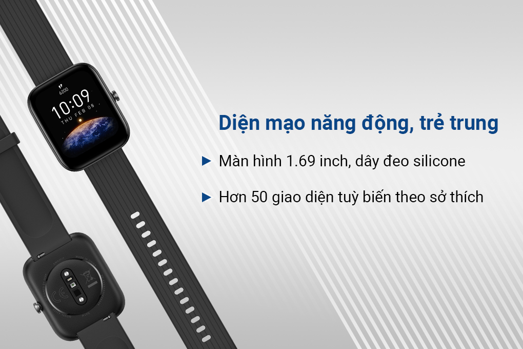 Đồng Hồ Thông Minh Amazfit Bip 3 Pro | Giao Diện Tiếng Việt | Phiên Bản Quốc Tế - Hàng Chính Hãng