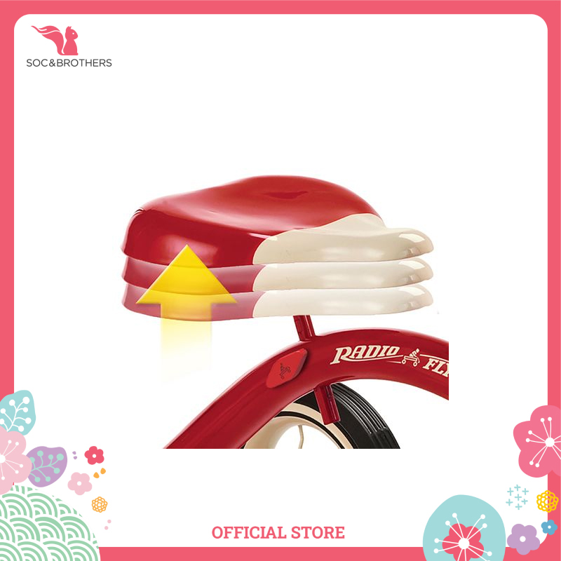 Xe đạp ba bánh trẻ em Radio Flyer Classic Red Dual Deck Tricycle