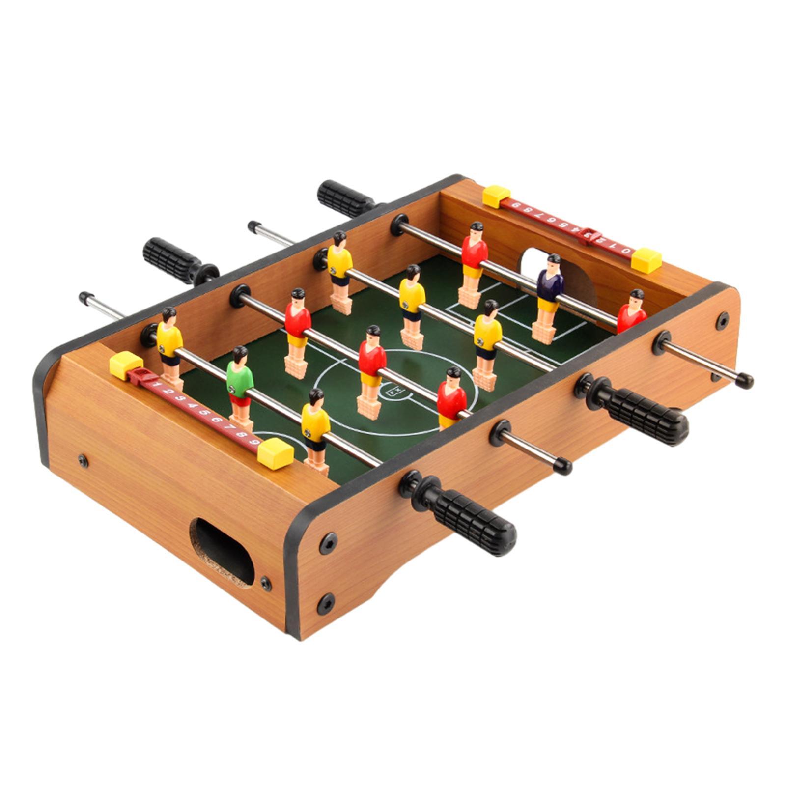 Mini Foosball Table Soccer Compact Mini Tabletop Soccer Game for Family Game