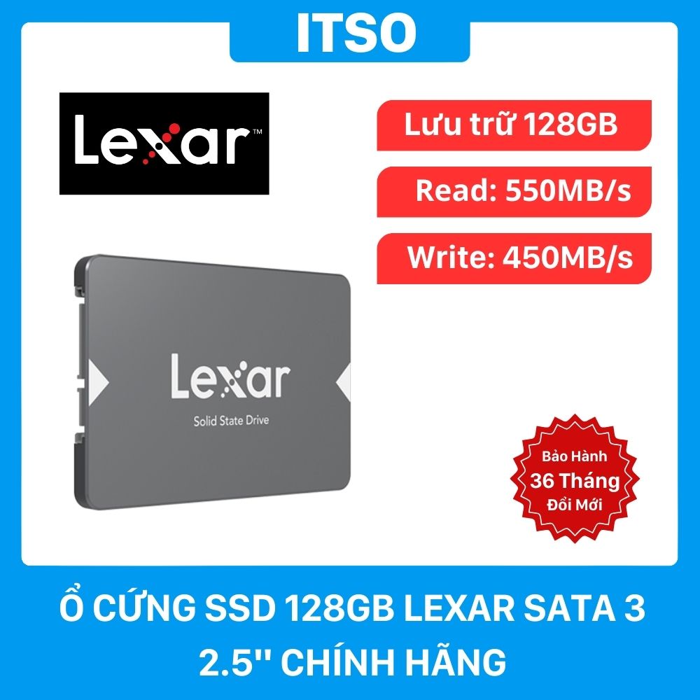 Ổ cứng SSD 128GB Lexar NS100 SATA 3 - Hàng chính hãng