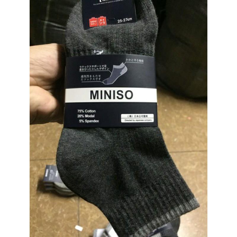Tất nam Miniso cổ cao( hàng loại 1 đẹp, dầy rặn