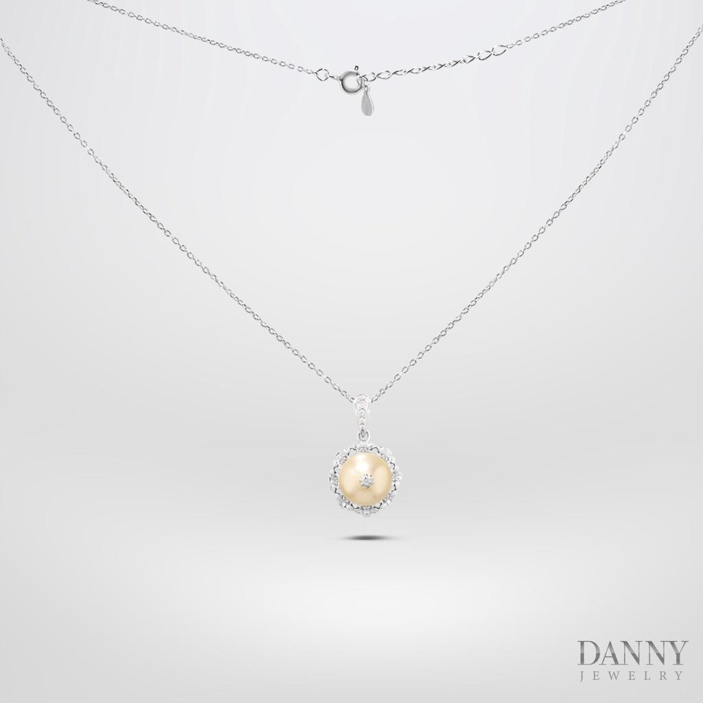 Mặt Dây Danny Jewelry Bạc 925 Hoa Ngọc Ốc Xi Rhodium/ Vàng hồng MD024