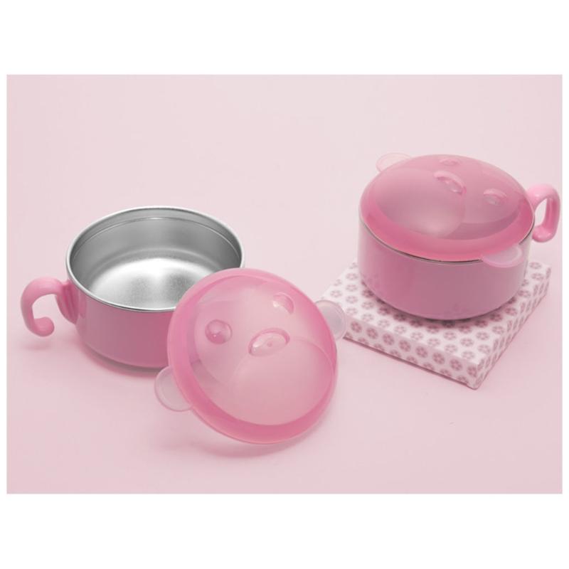 250Ml Cho Bé Inox Cách Nhiệt Bát Trẻ Em Bộ Đồ Ăn Hộp Đựng Thực Phẩm Có Nắp Đậy Trẻ Em Món Ăn Đĩa Đồ Dùng