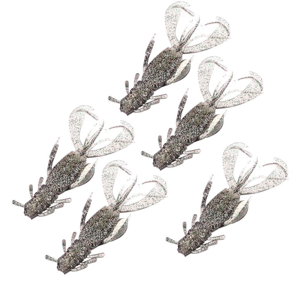 10x Fishing Gear Freshwater Fish Soft Lures Worm Bass Trout Shad Swim Baits