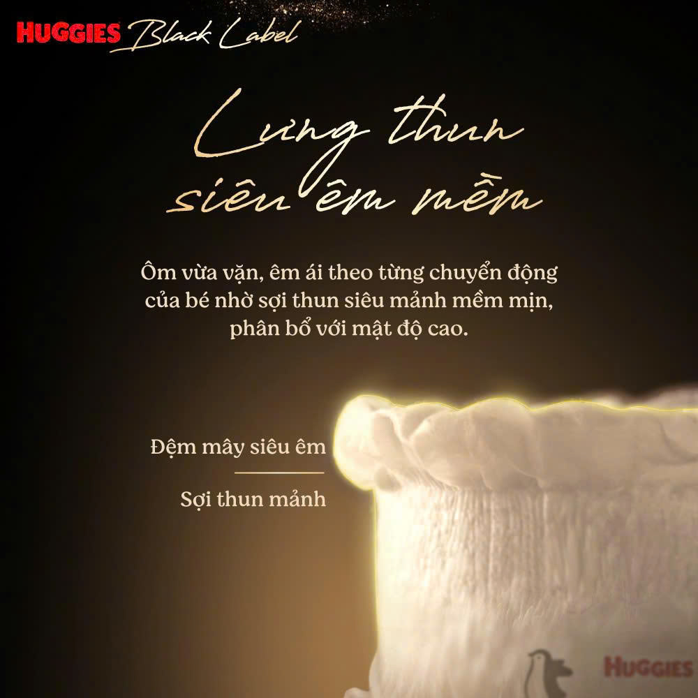 Tã/ Bỉm QUẦN Huggies Black Label siêu cao cấp cho bé size XL28 miếng