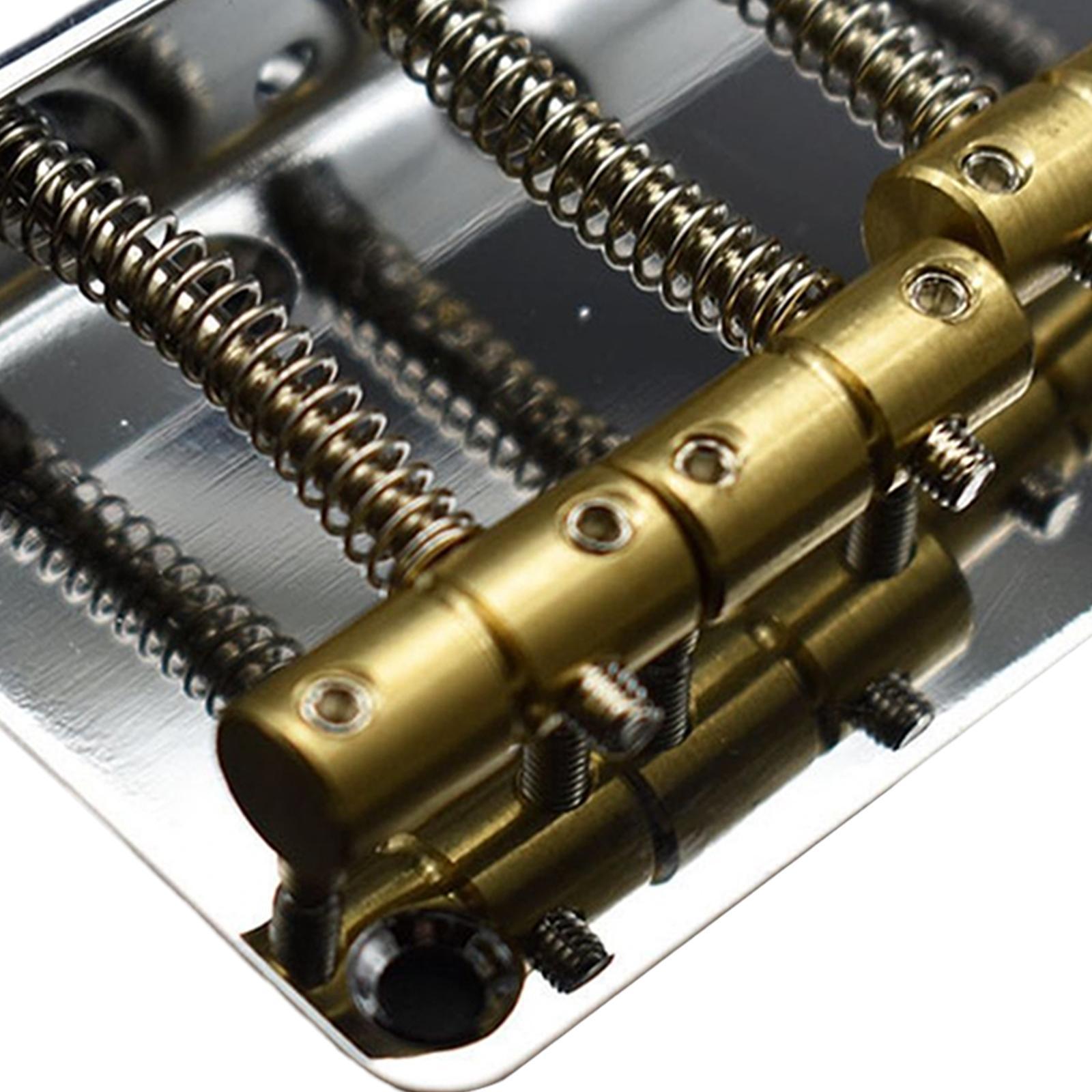 Black Professional 4 String Bass Bridge for Electric Bass Guitar