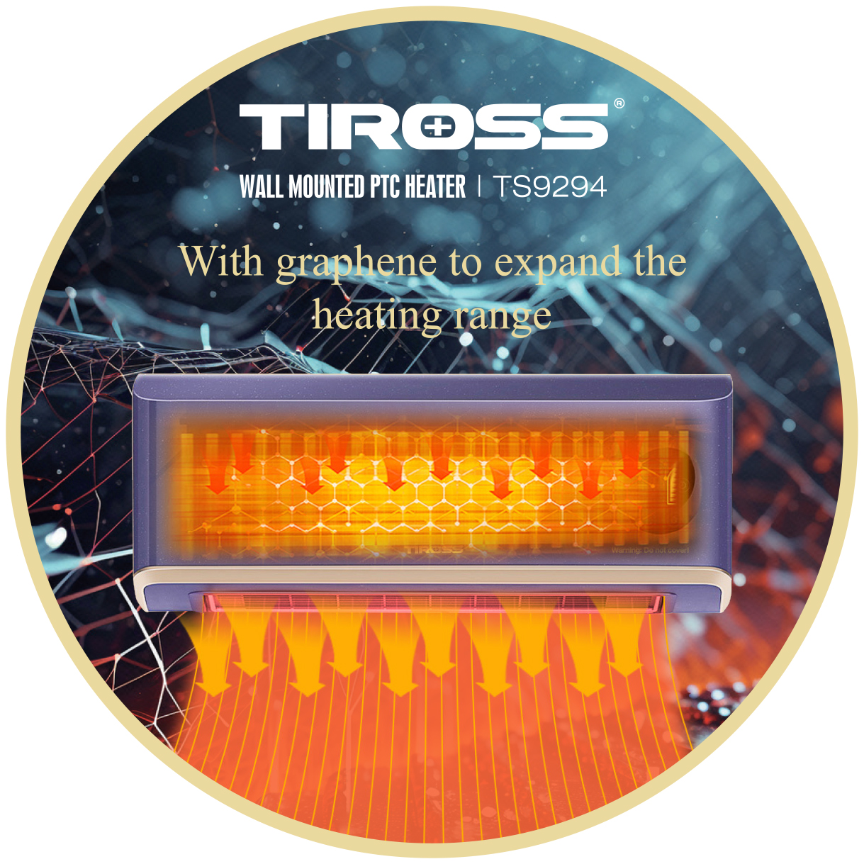 Sưởi nhà tắm treo tường PTC Tiross TS9294 - Công Suất 2200W - Hàng chính hãng