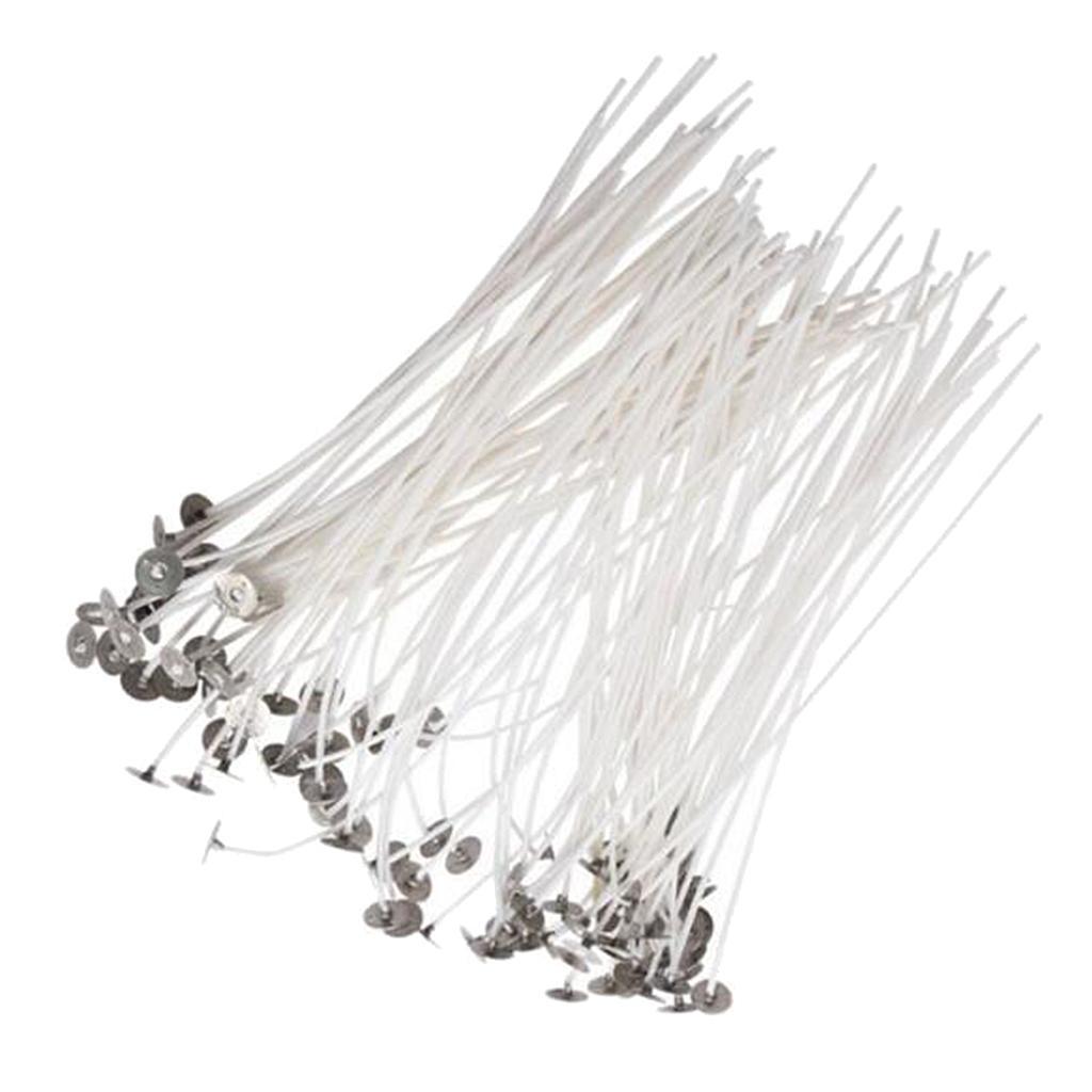 Wholesale Cotton Candle Wicks with Sustainers for Candle Making 50pcs 8cm