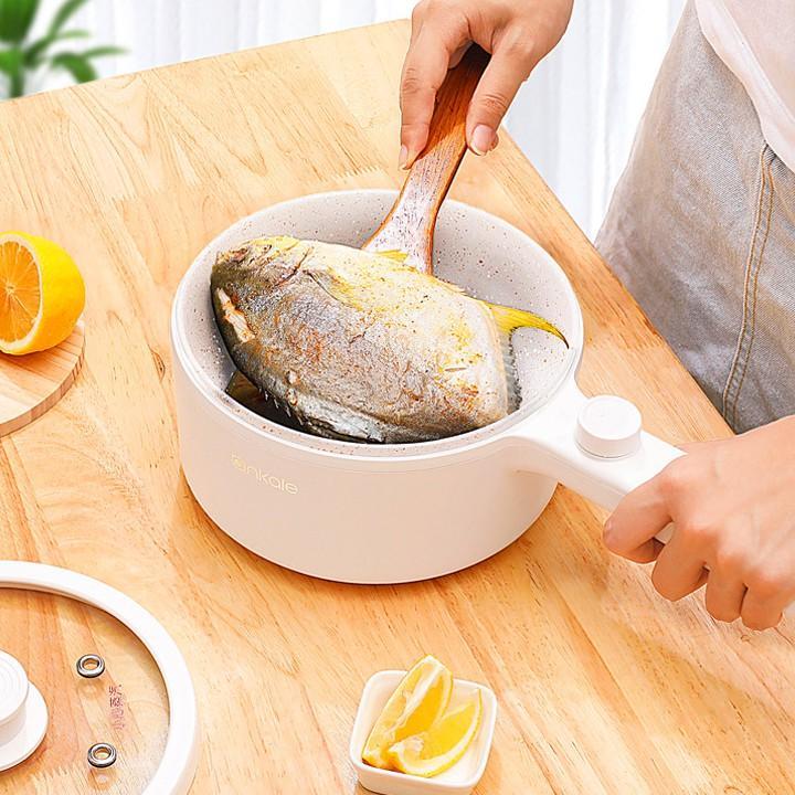 Nồi Lẩu Điện Modosa Đa Năng Với 2 Chế Độ Nhiệt - Chất Men Sứ Siêu Bền  - Hàng Chính Hãng