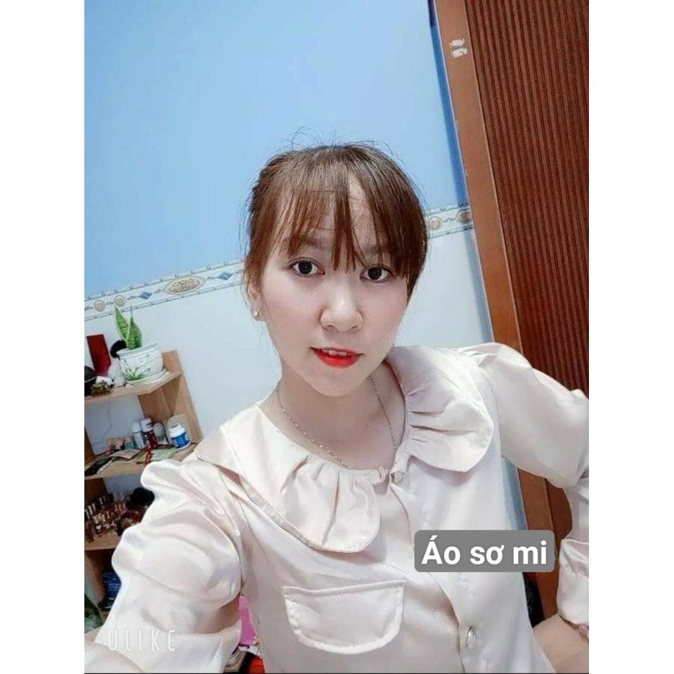 Áo Sơ Mi Nữ công sở thời trang SURI Lụa Satin màu da,xanh, Cổ Nơ Tôn Dáng,Dài Tay giá túi cực xinh.