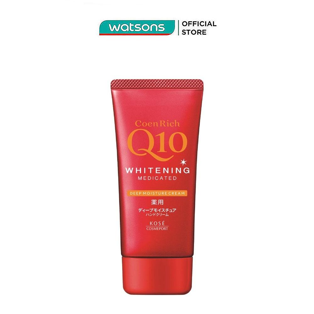 Kem Dưỡng Ẩm Da Tay Không Mùi Kosé Coen Rich Q10 Whitening Deep Moisture Cream 80g