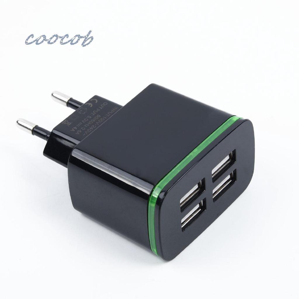 Củ sạc chia 4 cổng USB 5V 4A chuẩn EU