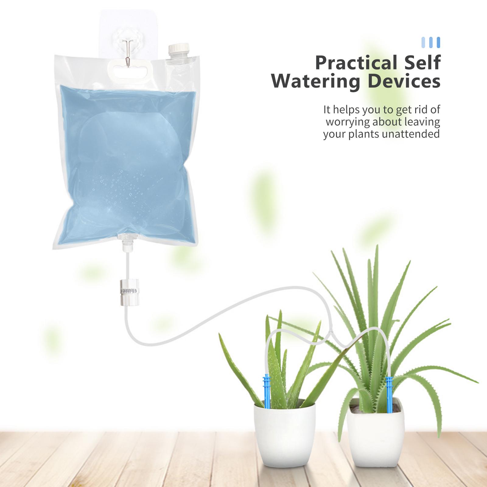 Automatic Plant Waterer Potted Flower Self Watering Devices Double Slow Release Irrigation Stake Drip Irrigation Kit