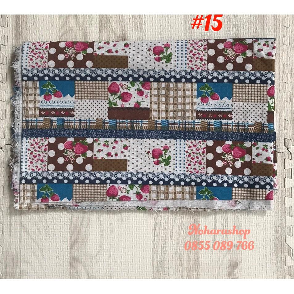 1m Vải CanVas, Vải Thô Bố Hoạ Tiết Độc Đáo Dùng Làm Phông Nền Chụp Ảnh, Đồ HandMade