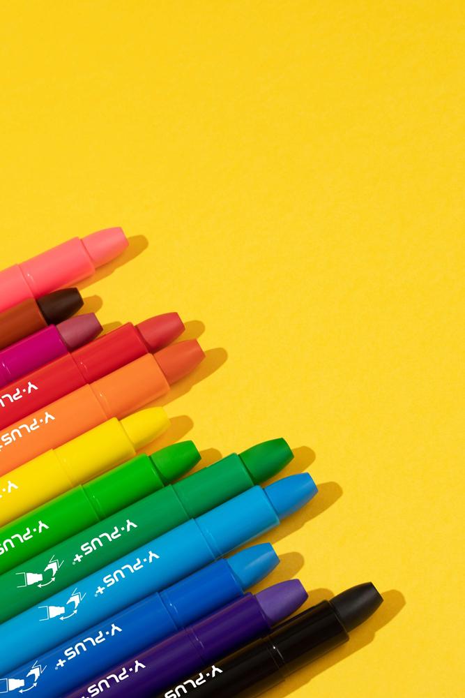 Hộp 12 Màu Sáp Gel Meteor Kèm 12 Ruột - Y Plus+ GC210300