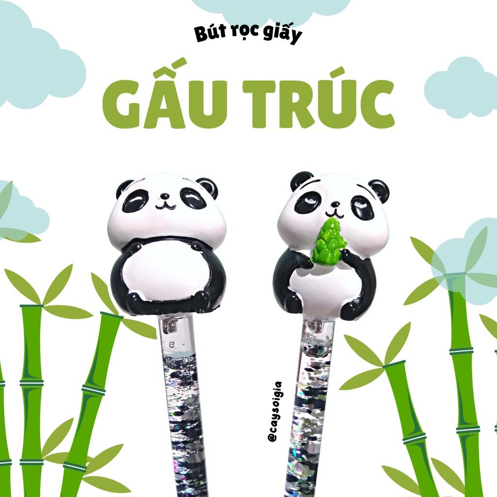 S124 - Bút dao rọc giấy gấu trúc dễ thương unbox đơn hàng, cắt sticker băng dán washi tape - Cây Sồi Già - Gấu trúc vui vẻ