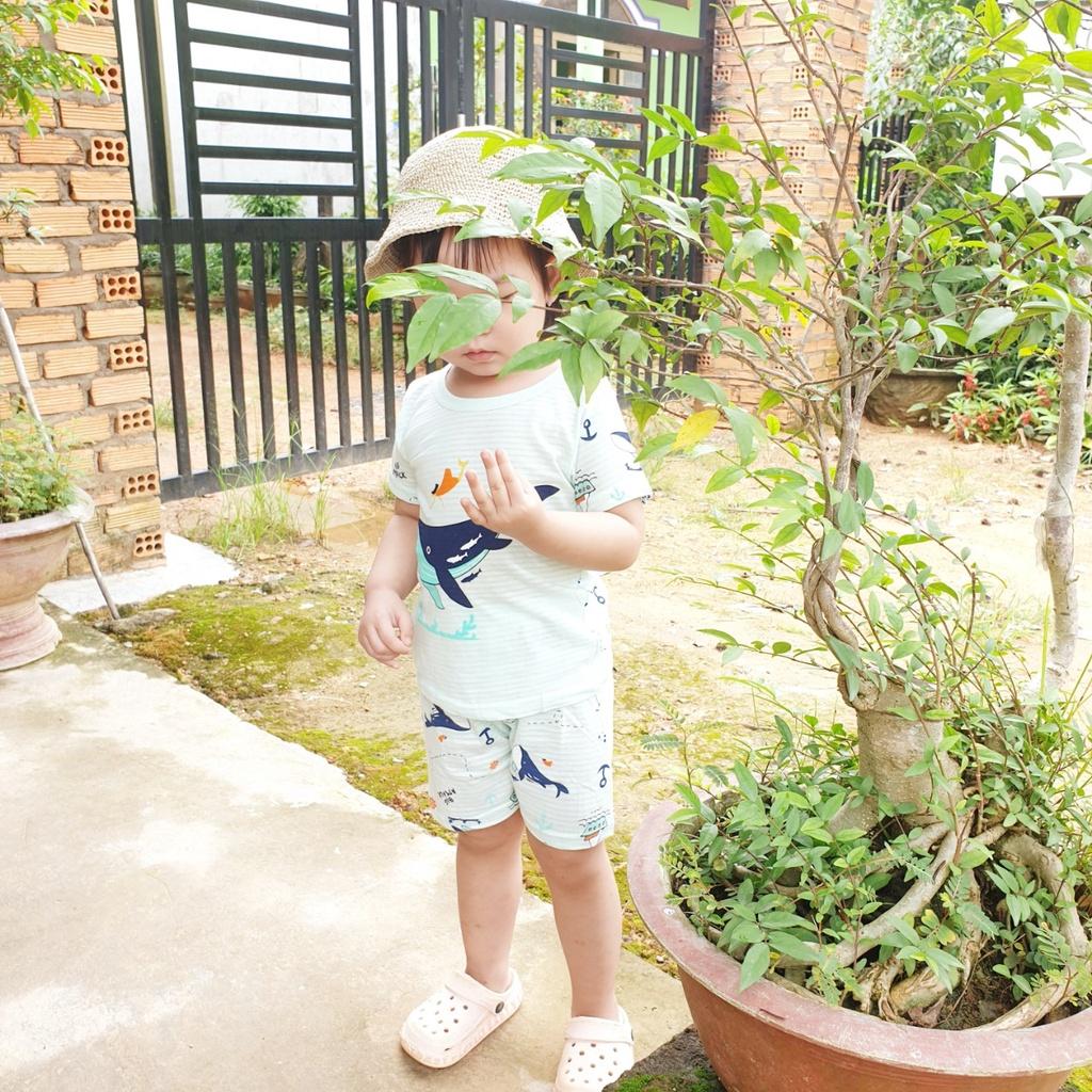 Đồ bộ mặc nhà cho bé 04 - chất liệu mềm nhẹ, màu sắc tươi sáng phù hợp cho bé từ 6 tháng - 3 tuổi