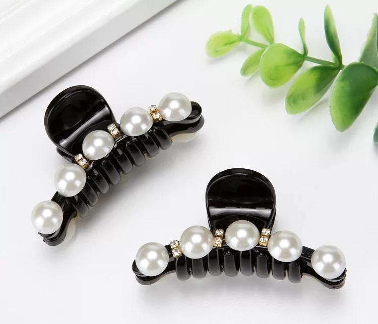 Set 2 Kẹp càng cua đính ngọc trai và đá
