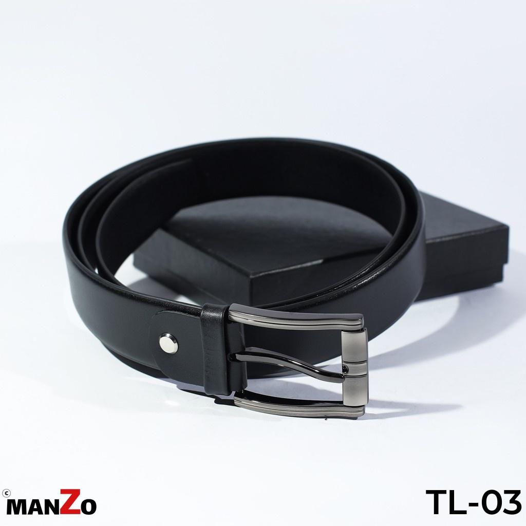 Thắt lưng nam cao cấp da bò nhập khẩu MANZO TL-03 bảo hành 18 tháng