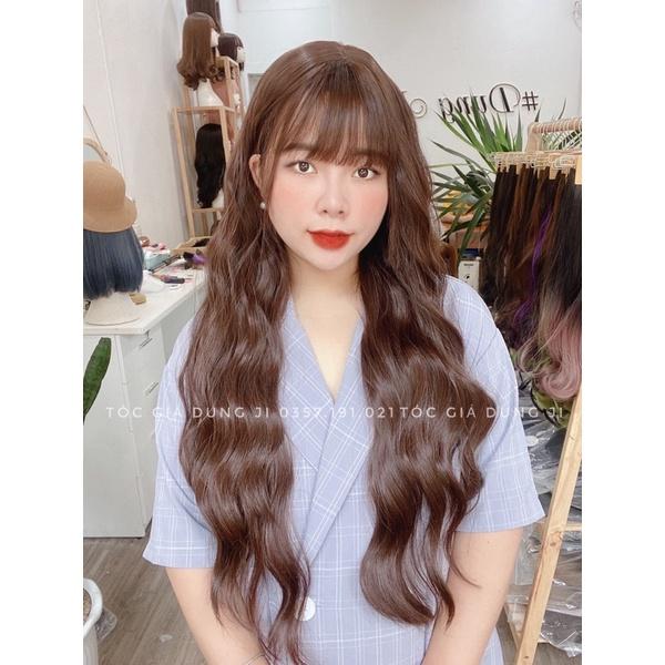 MS27 Tóc giả nguyên đầu sóng dài 70cm