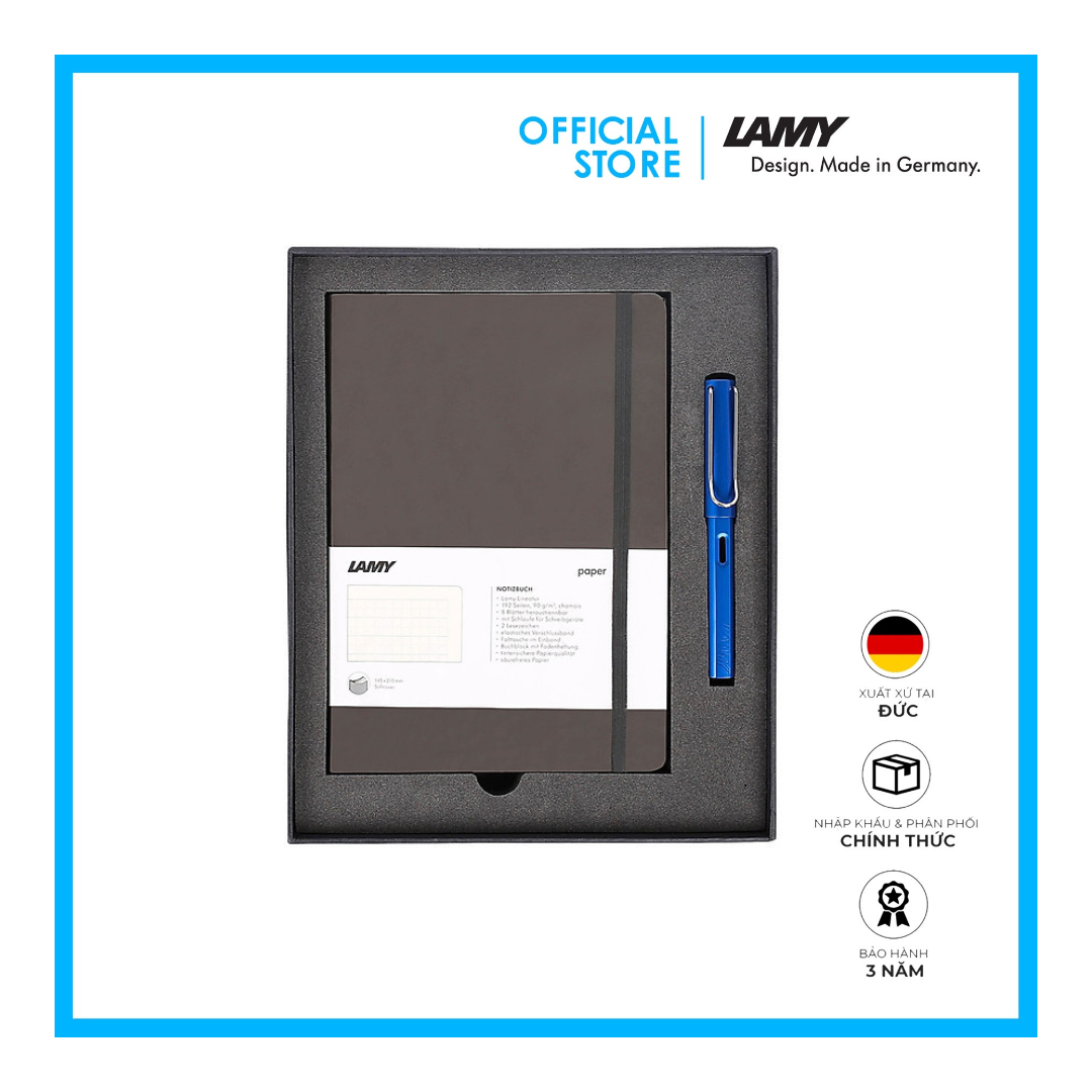 Gift Set Lamy Notebook A5 Softcover Umbra + Lamy Al-Star Blue - GSNAl0016