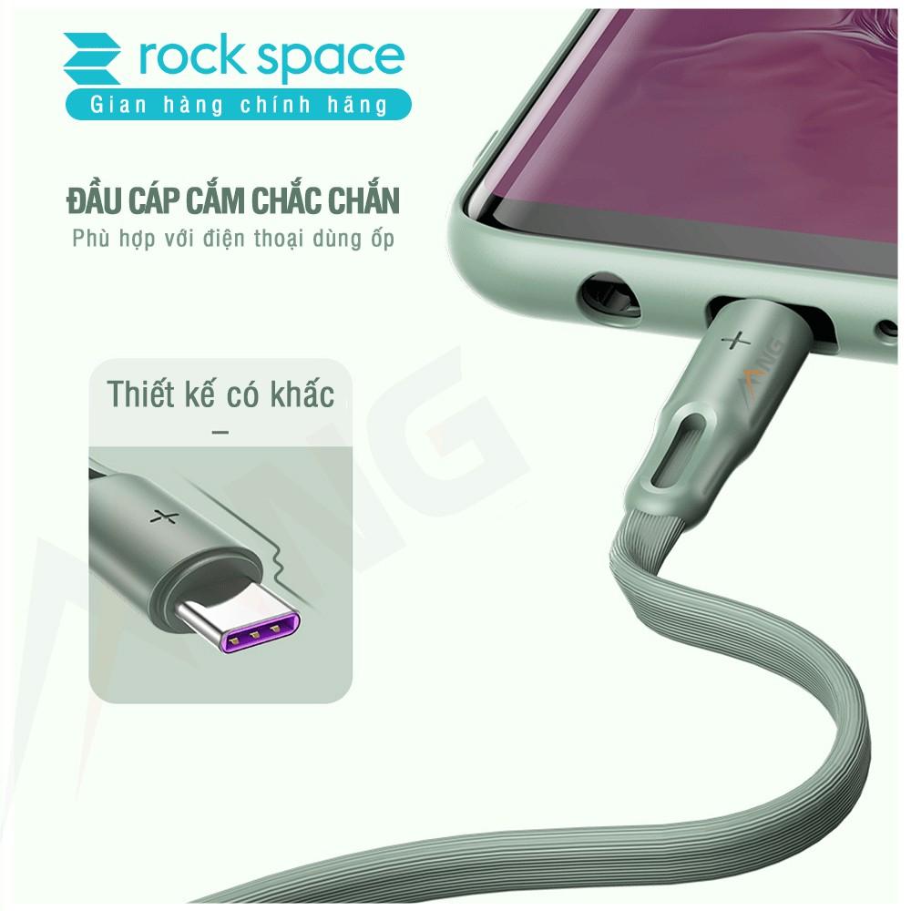 Dây Sạc Rockspace S1 dành Cho Samsung kết nối typeC, sạc nhanh, dây dẹt chống rối - Hàng Chính Hãng