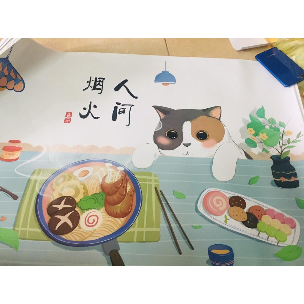 Giấy Dán Tường Bếp Cách Nhiệt Chống Dầu Mỡ, Chịu Nhiệt - Decal Dán Bếp 3D Nhiều Họa Tiết