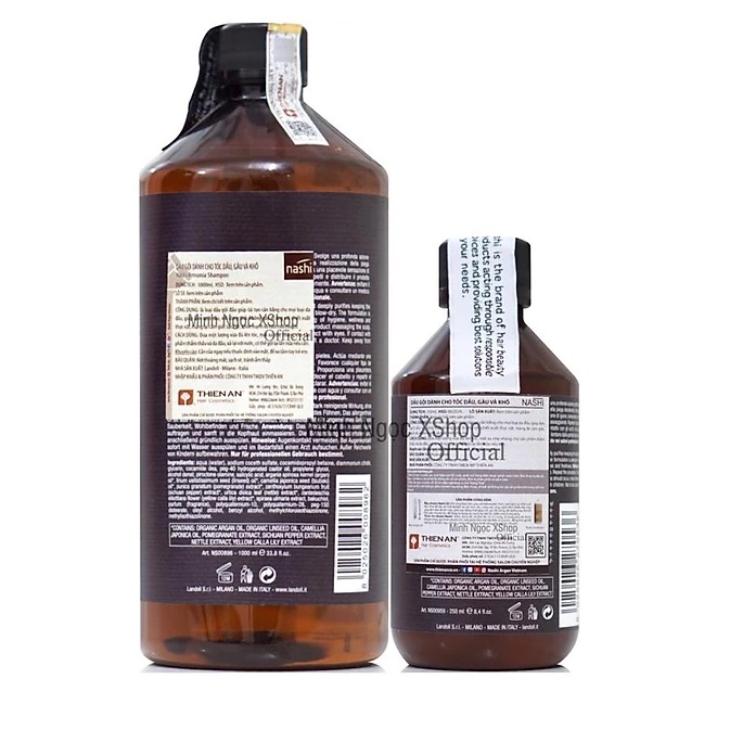 Dầu gội cho tóc dầu, gàu và khô Nashi Armonia 250ML - 1000ML