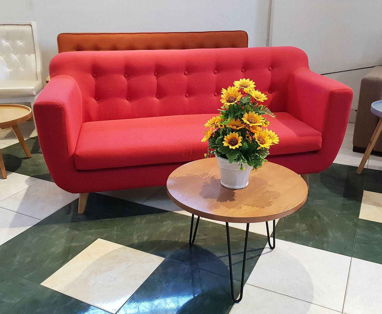 Bộ Ghế Sofa Băng Dài Trẻ Trung_Màu Hồng_Dài 1800
