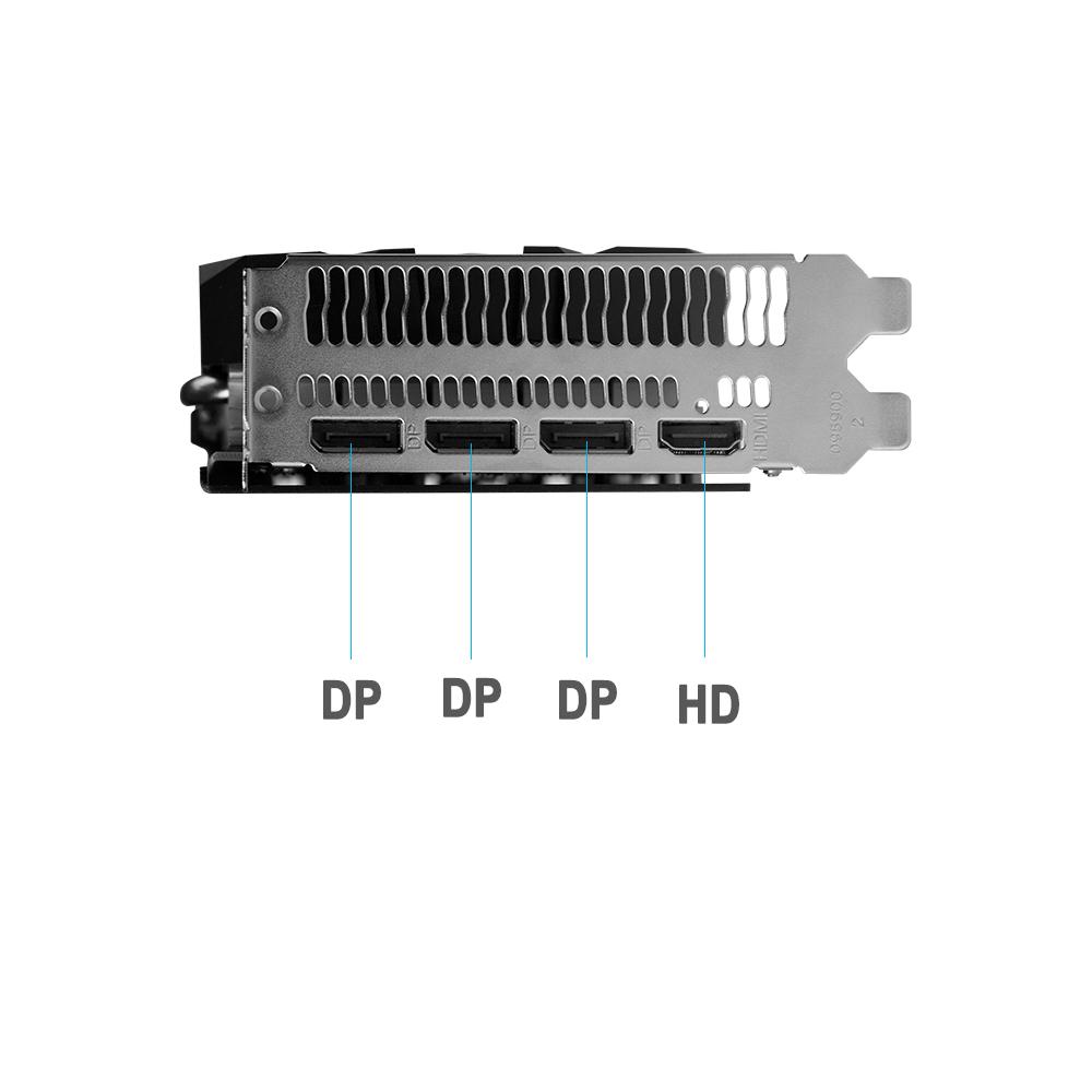 MLLSE AMD RX 580 8GB Thẻ Chơi Game 2048SP GDDR5 256Bit PCI Express 3.0 × 16 Radeon GPU Máy Tính Khai Thác placa de card màn hình