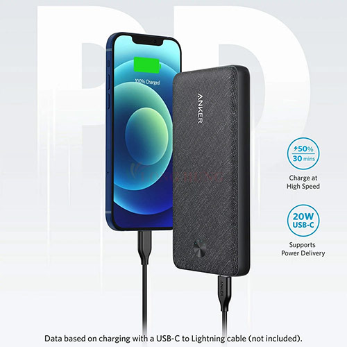 Sạc dự phòng Anker PowerCore III Sense 2USB 1Type-C 20W 20000mAh A1365 - Hàng chính hãng