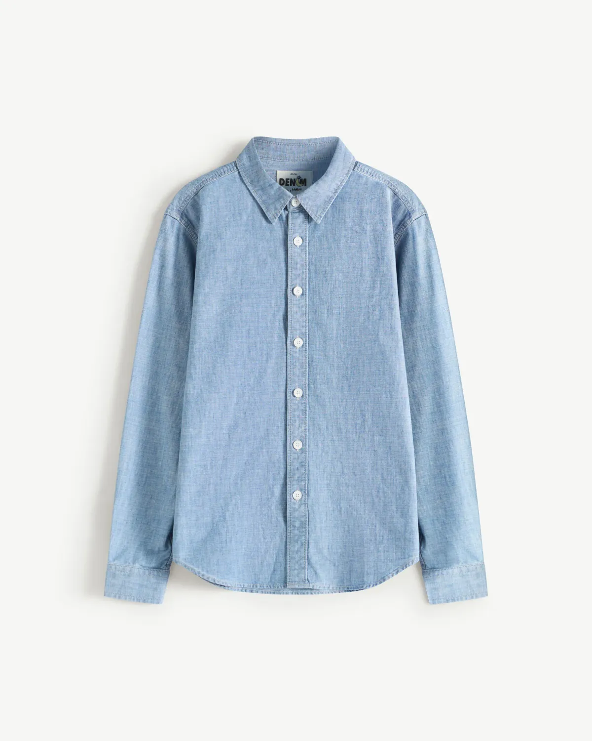 Áo sơ mi denim tay dài nam Form Fitted - RT 10S25DSH012 | ROUTINE CÀ MAU