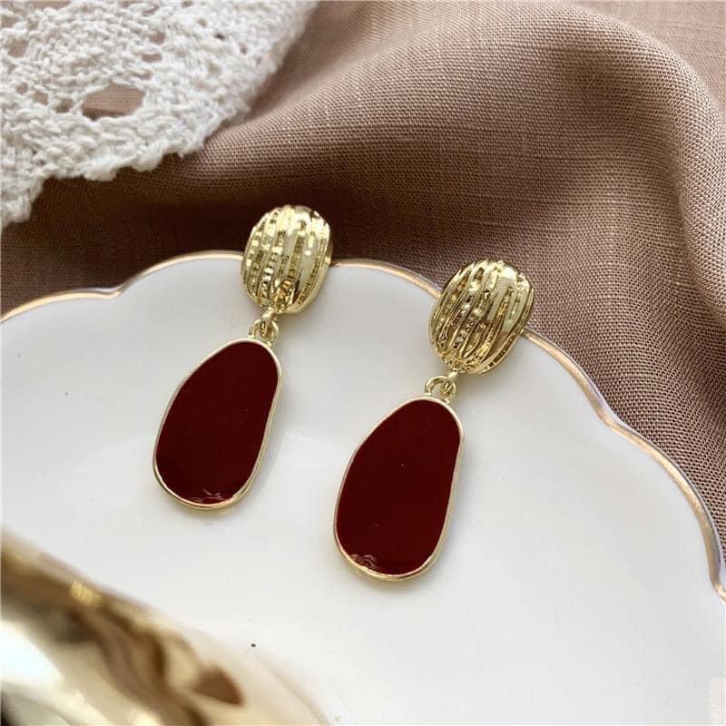 Khuyên tai giọt nước đá cổ điển Bisou-accessories