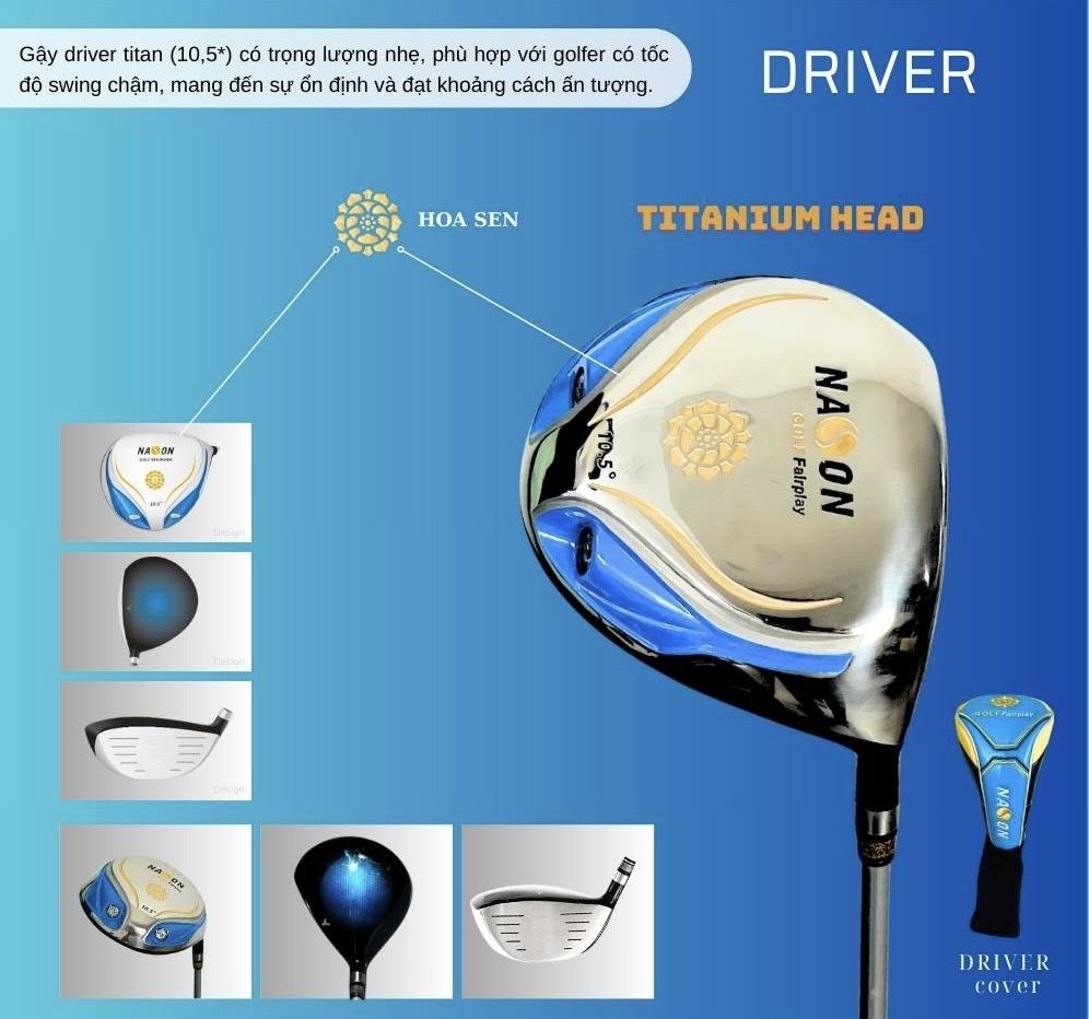 Gậy Driver - Fairplay chính hãng | Nason Golf