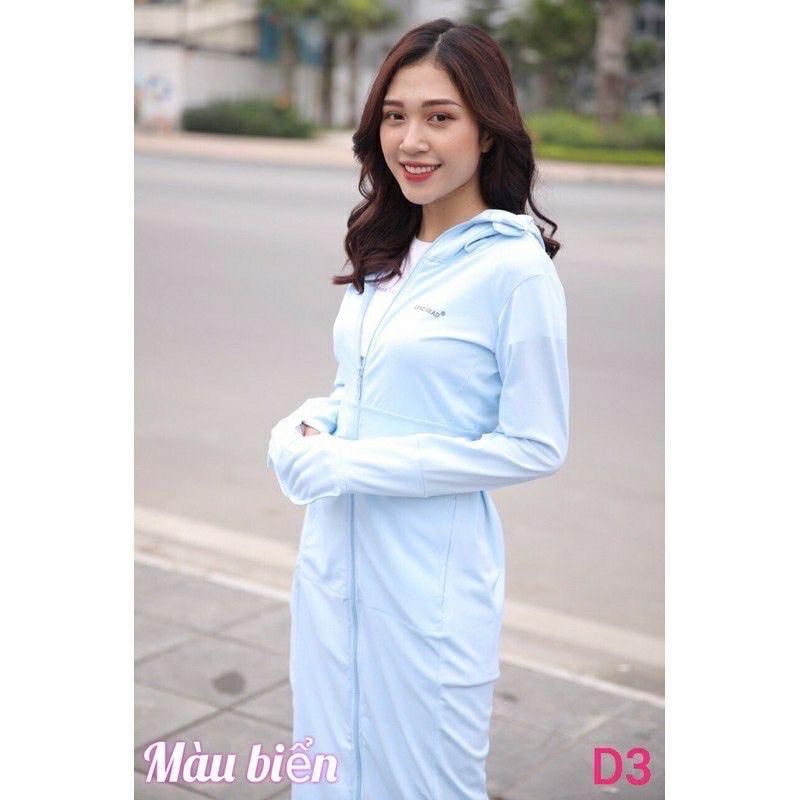 Áo chống nắng 2 lớp toàn thân vải thun hạt xoàn