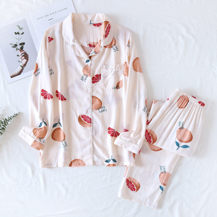 Đồ Bộ Nữ Dài Tay, Pijama Mặc Nhà Cho Nữ  Bigsize  Azuno BN2111 Chất Liệu Cotton Lụa Có Thể Mặc Mùa Hè